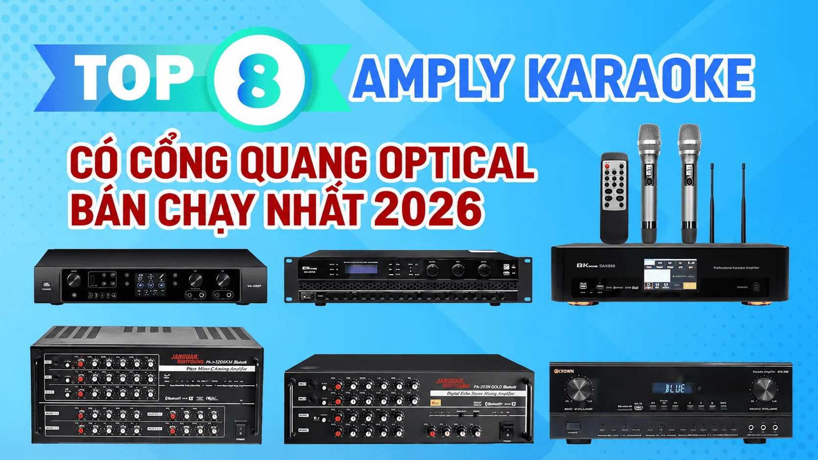 Top 8 Amply có cổng quang Optical hay nhất 2026