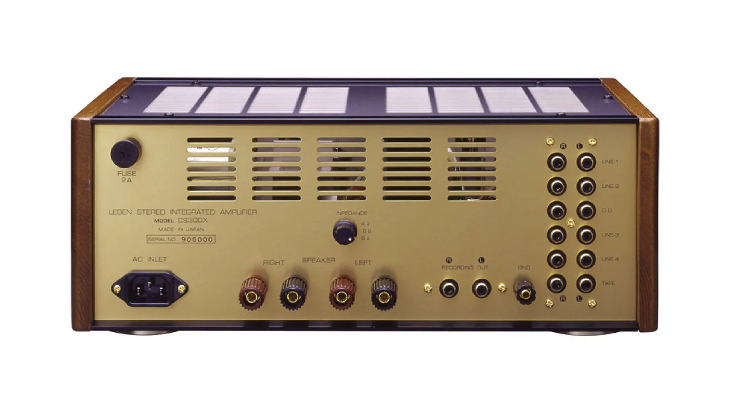 Mặt sau Amply Leben CS-300XS