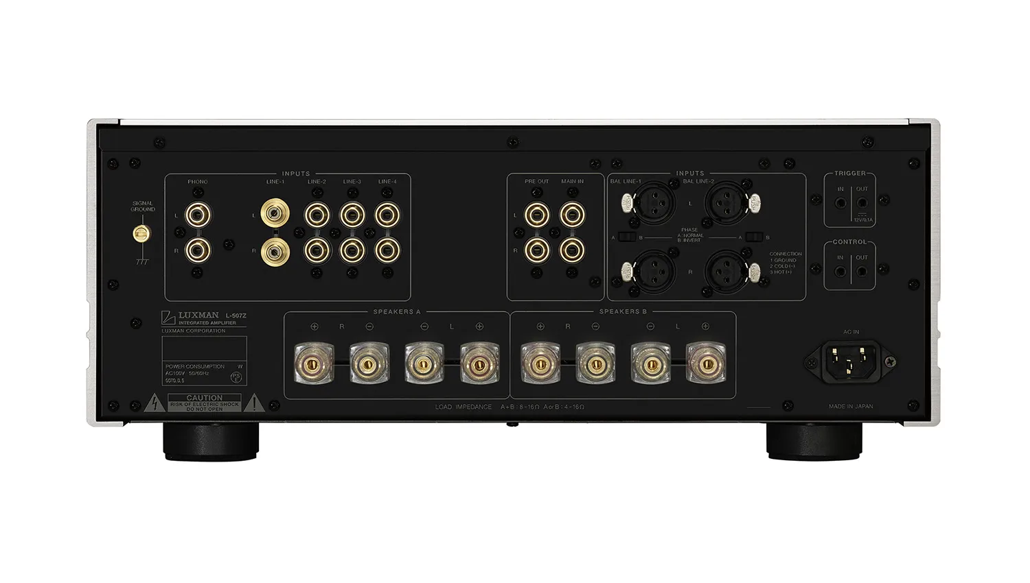 Mặt sau Amply Luxman L-507Z