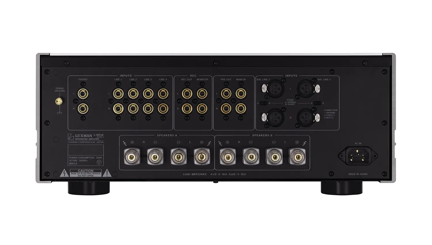 Mặt sau Amply Luxman L 507UXII
