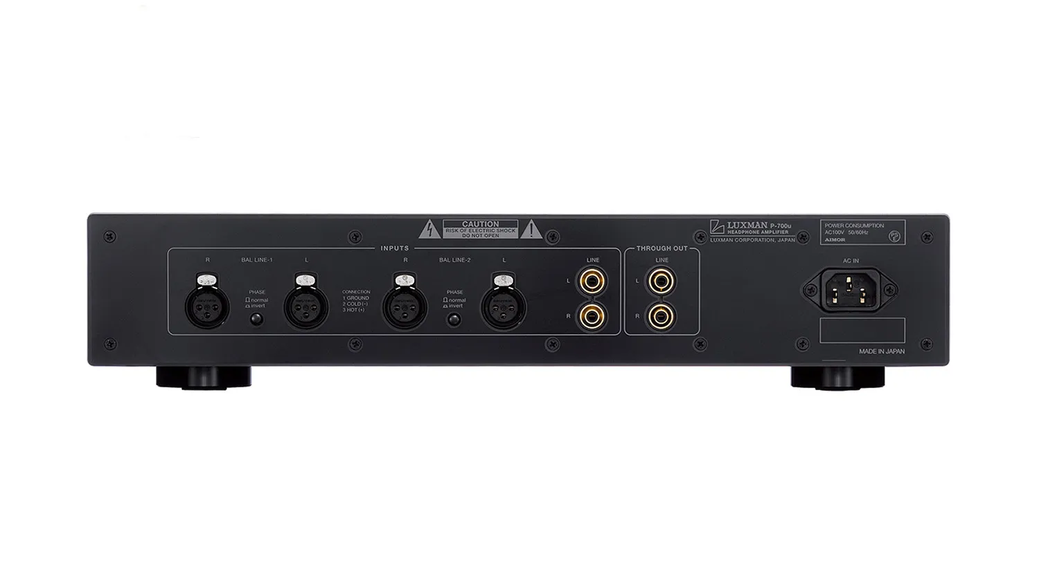 Mặt sau Amply Luxman P700U