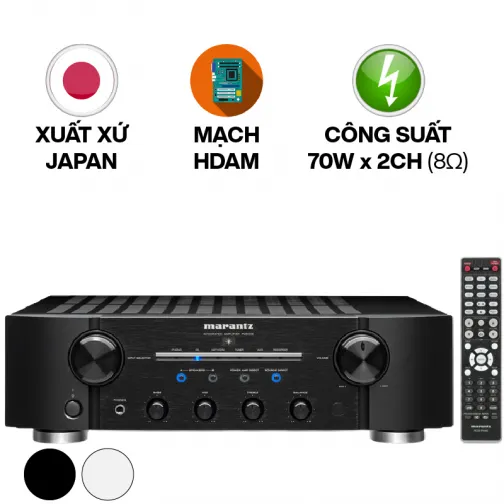 Amply Marantz PM8006 (2 kênh, 70W/CH 8Ohm, Kết nối Analog LR, Made in Japan)