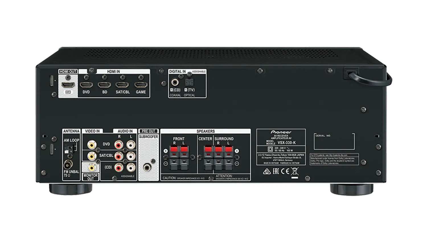 Amply xem phim Pioneer VSX-330