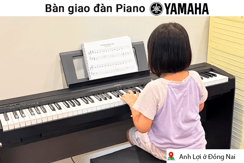 Bàn giao đàn Piano Yamaha P45 cho chị Mai tại TP HCM (Yamaha P45, Yamaha L-85)