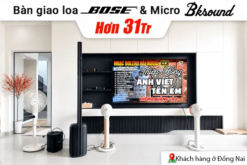 Bàn giao loa Bose L1 Pro8 & Micro Bksound hơn 31tr cho khách hàng tại Đồng Nai