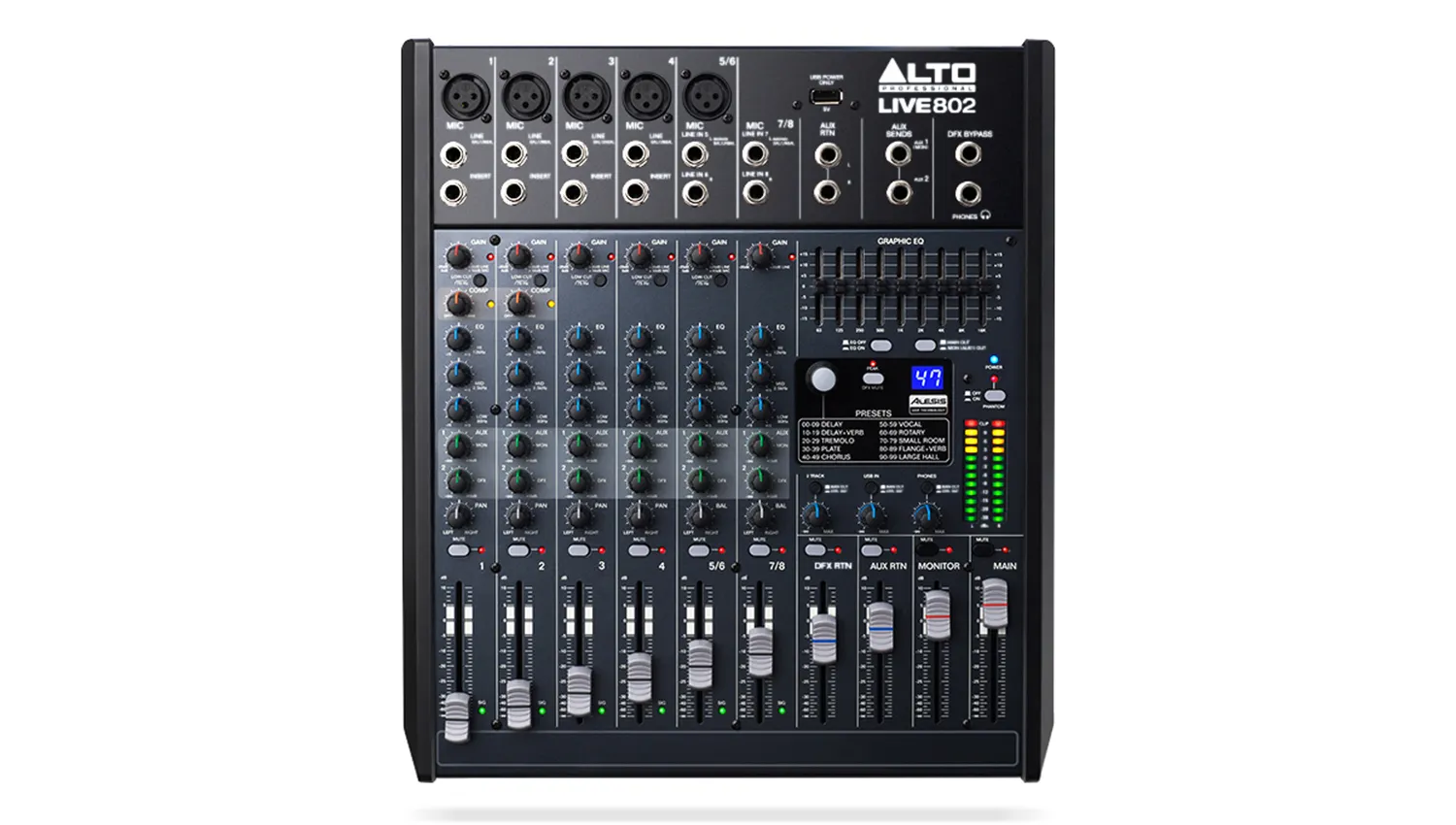 B&agrave;n mixer Alto Live 802
