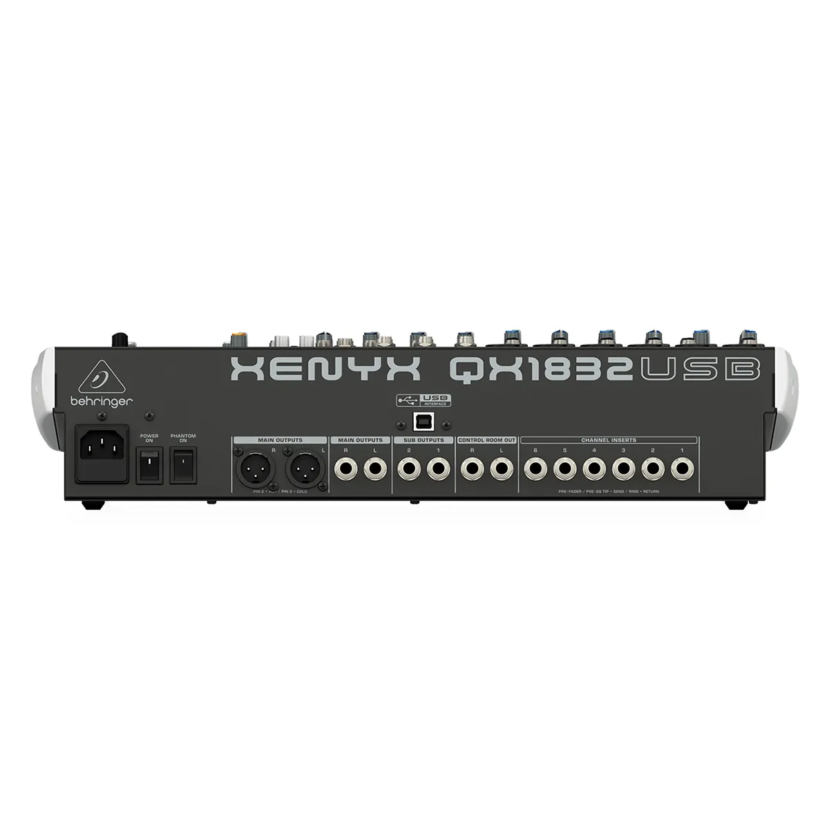 Mặt sau Bàn mixer Behringer QX1832USB