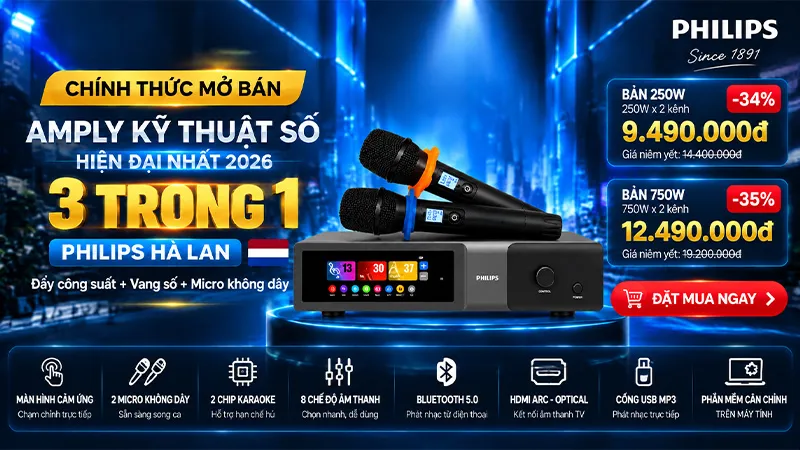 Mở Bán Amply Kỹ Thuật Số 3 Trong 1 Philips CSS2662/70 - Giảm Đến 35%, Giá Chỉ Từ 9.490.000đ