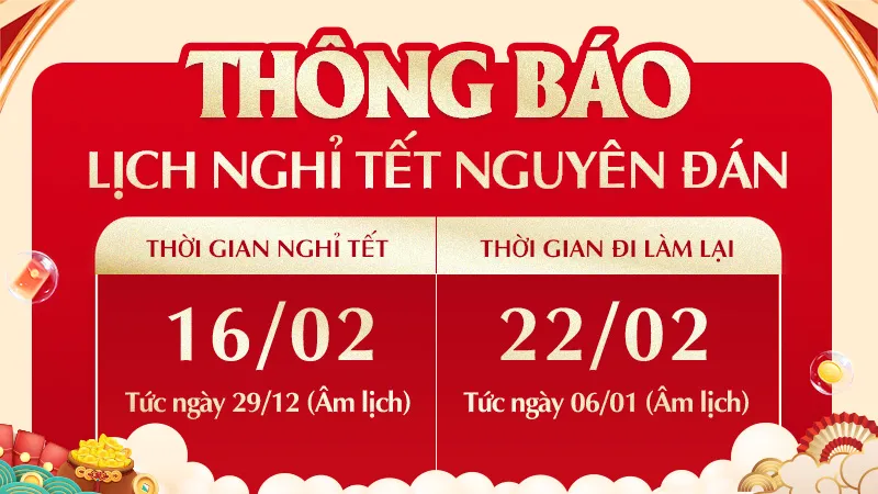 Bảo Châu Elec thông báo lịch nghỉ Tết nguyên đán 2026