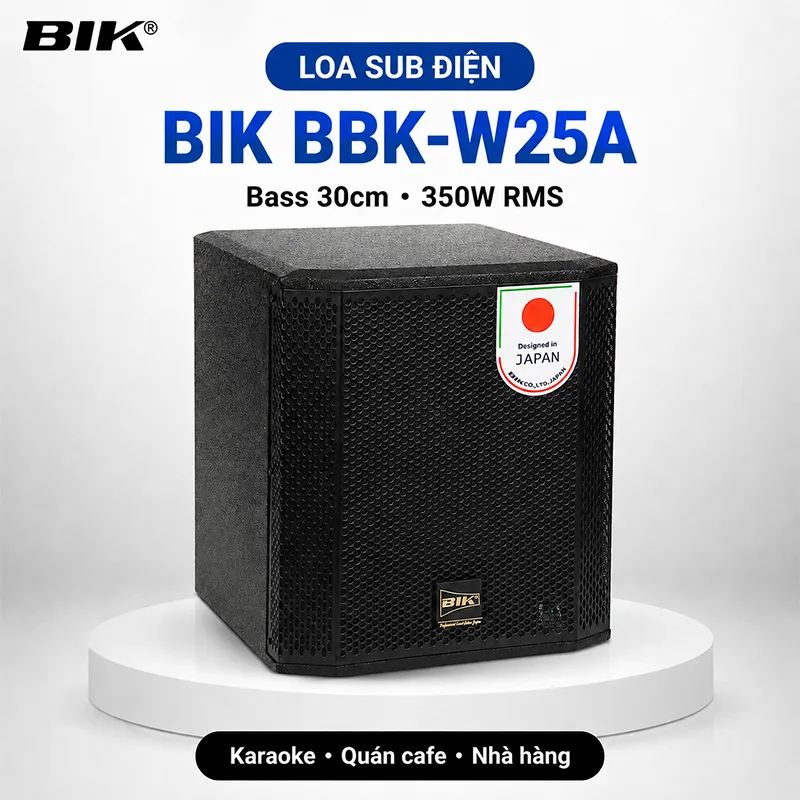 Loa sub điện BIK BBK-W25A (Bass 30cm)