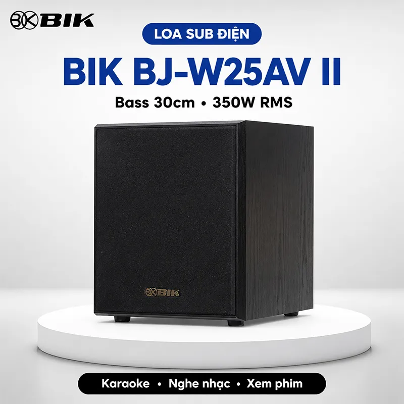 Loa Sub Điện BIK BJ-W25AV II (Bass 30cm)