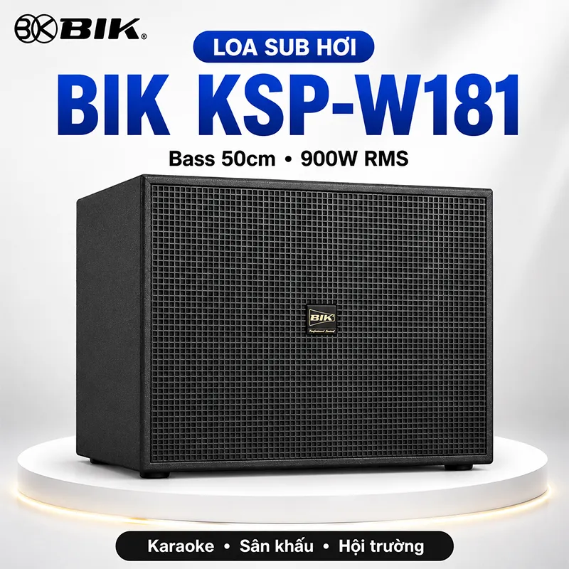Loa sub hơi BIK KSP-W181 (bass 50cm)