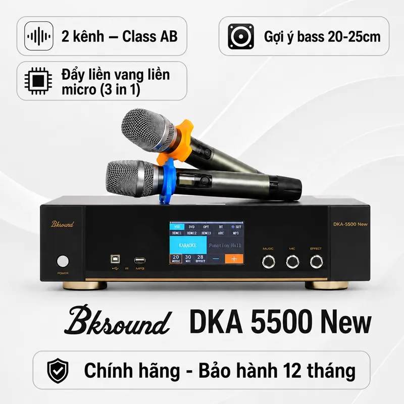 Digital Karaoke Power Amplifier Bksound DKA 5500 New 2026