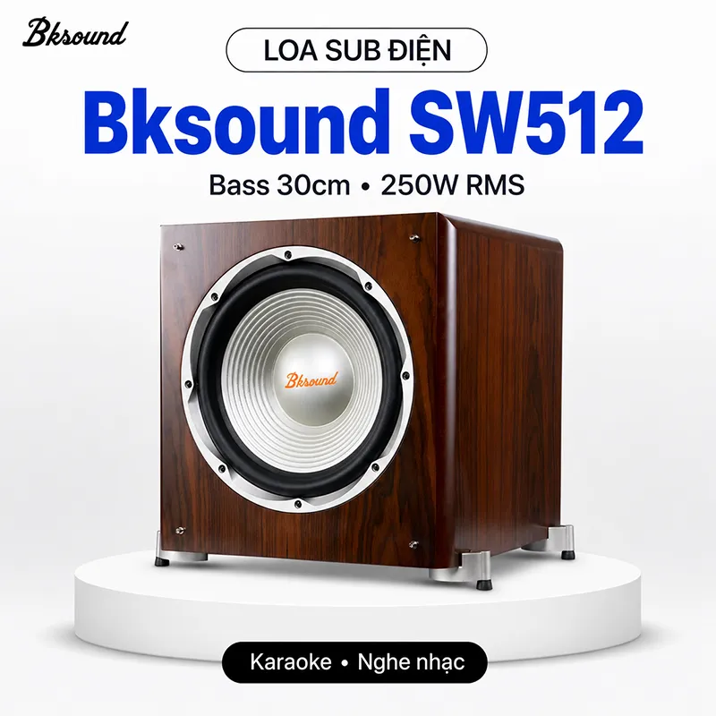 Loa sub điện Bksound SW512 (Bass 30cm)