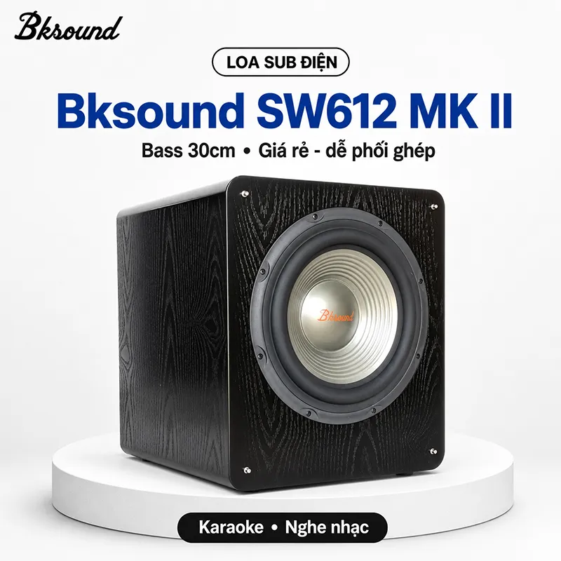 Loa sub điện Bksound SW612 MK II (Bass 30cm, 300W)