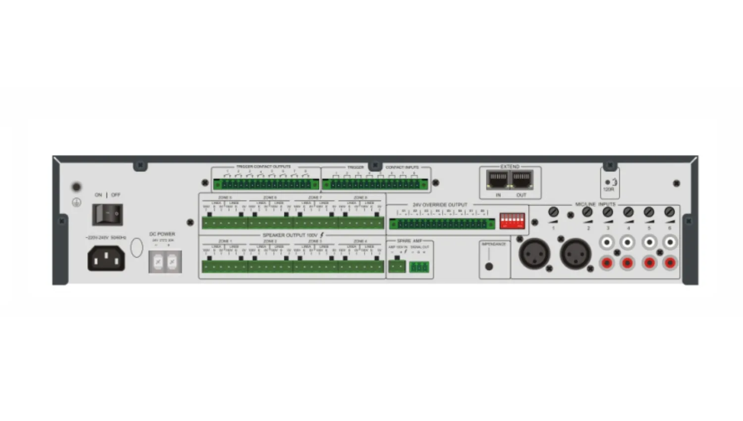 Bộ điều khiển mở rộng 8 vùng ITC VA-6200MS