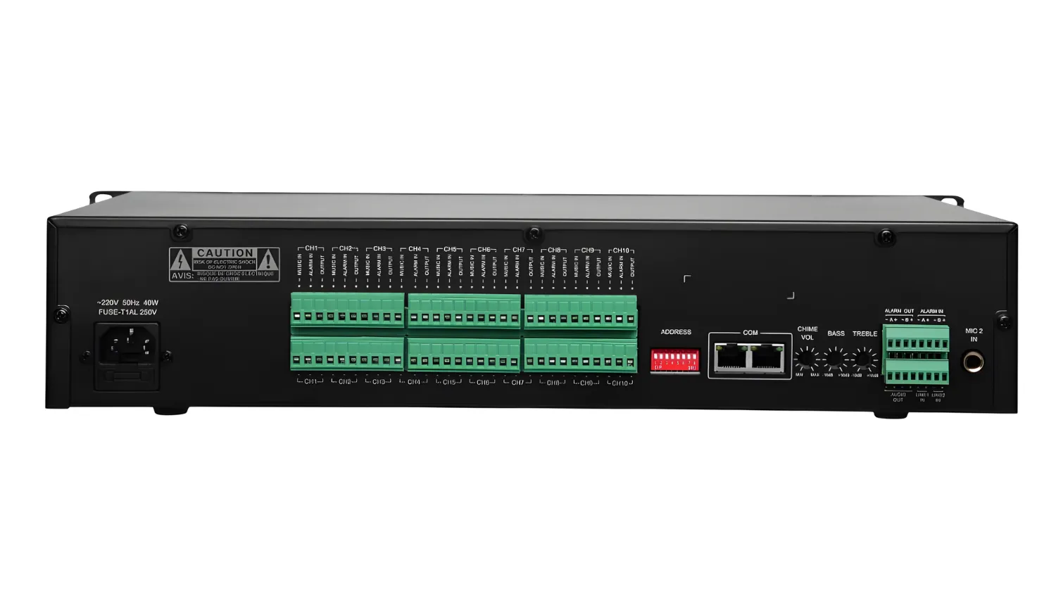 Bộ điều khiển phân 10 vùng với bộ chọn loa ITC T-6212