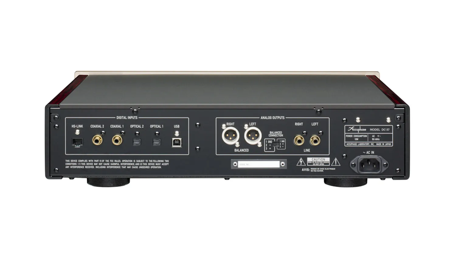 Mặt sau Bộ giải mã DAC Accuphase DC-37