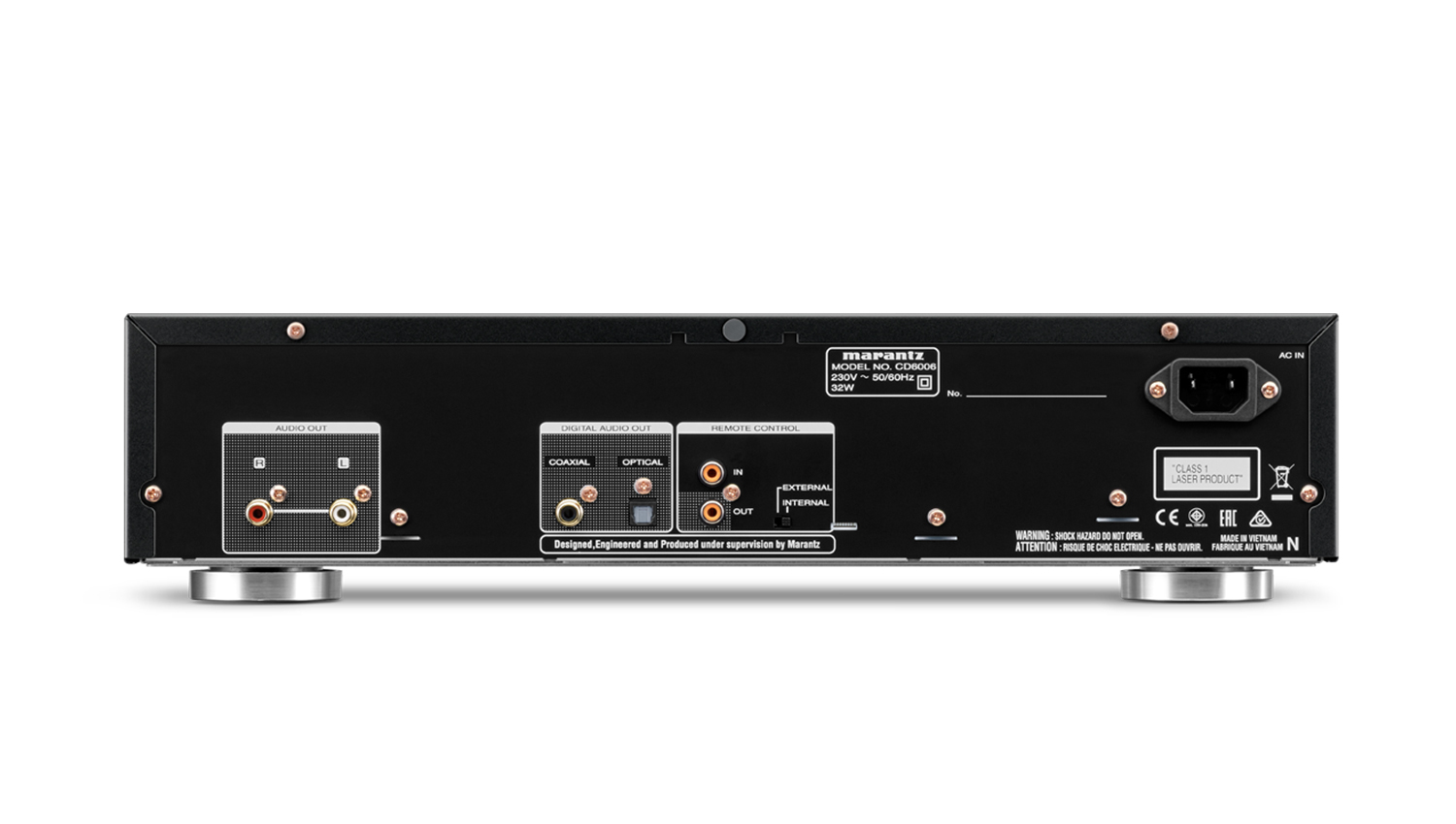 mặt sau Đầu Marantz CD6006