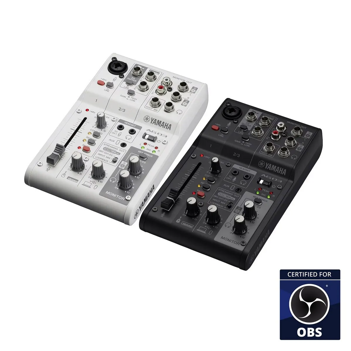 Bộ livestream Yamaha AG03MK2 LSPK (mixer AG03MK2, micro YCM01, tai nghe YH-MT1) - Hình 1