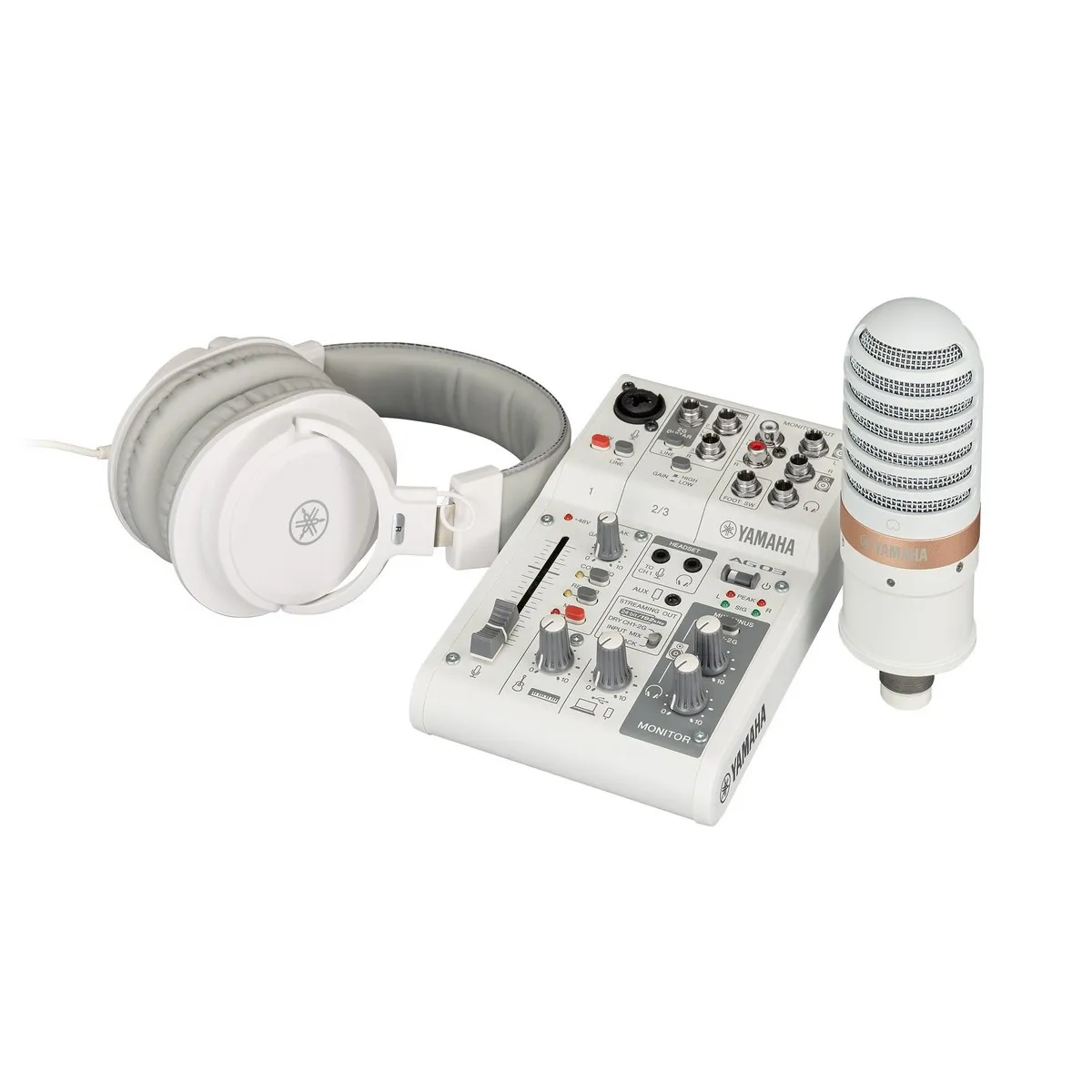 Bộ livestream Yamaha AG03MK2 LSPK (mixer AG03MK2, micro YCM01, tai nghe YH-MT1) - Hình 2