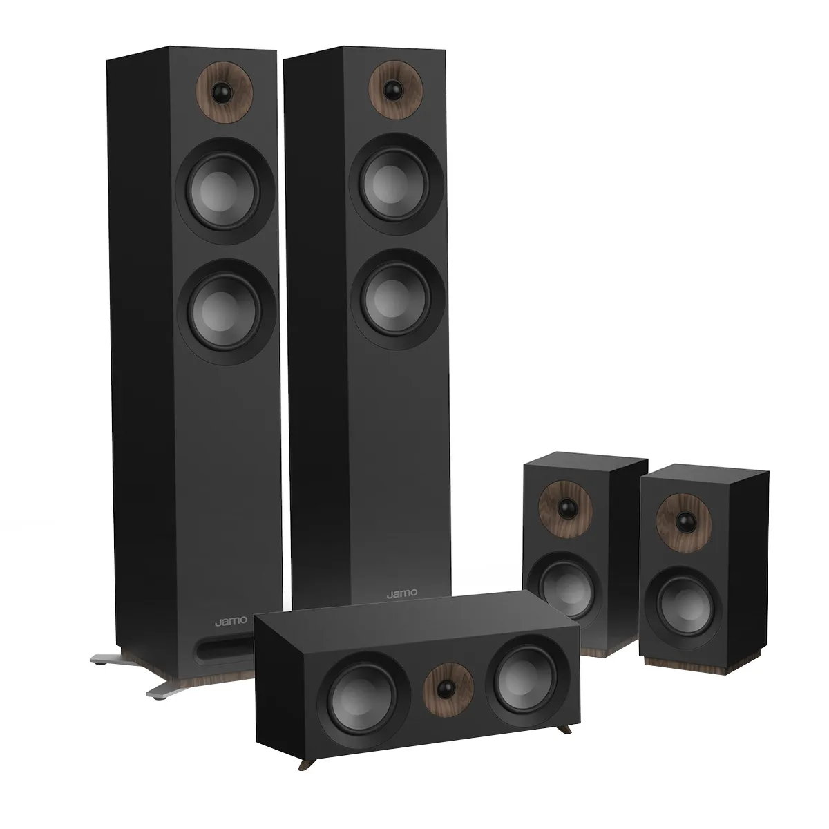 Bộ loa nghe nhạc, xem phim 5.0 Jamo S807 HCS màu đen