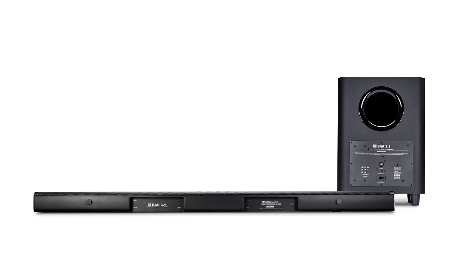 Bộ loa Soundbar JBL Bar 3.1 mặt sau