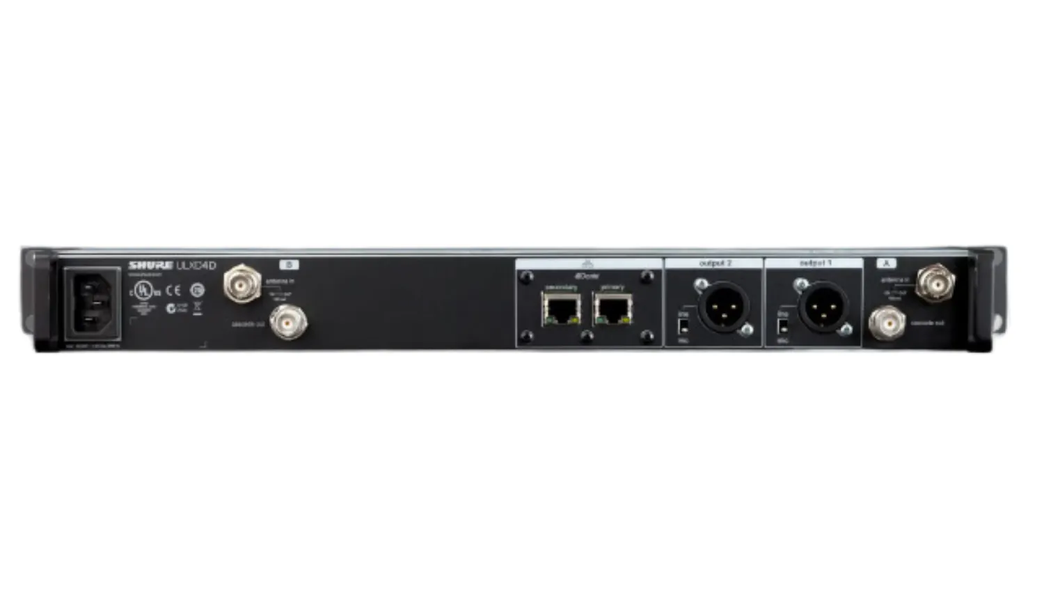 bộ nhận không dây 2 kênh Shure ULXD4DE