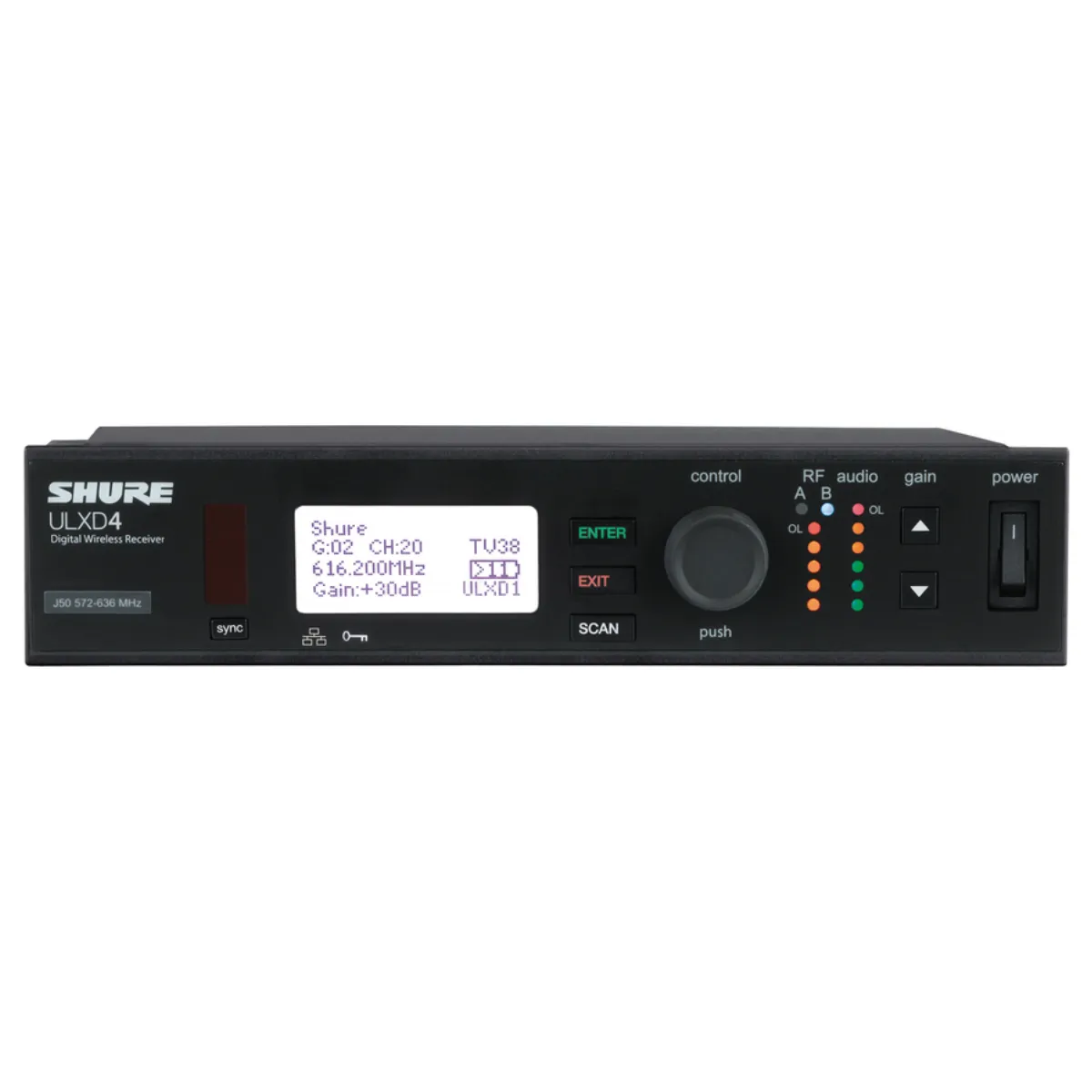Bộ nhận không dây 1 kênh Shure ULXD4A