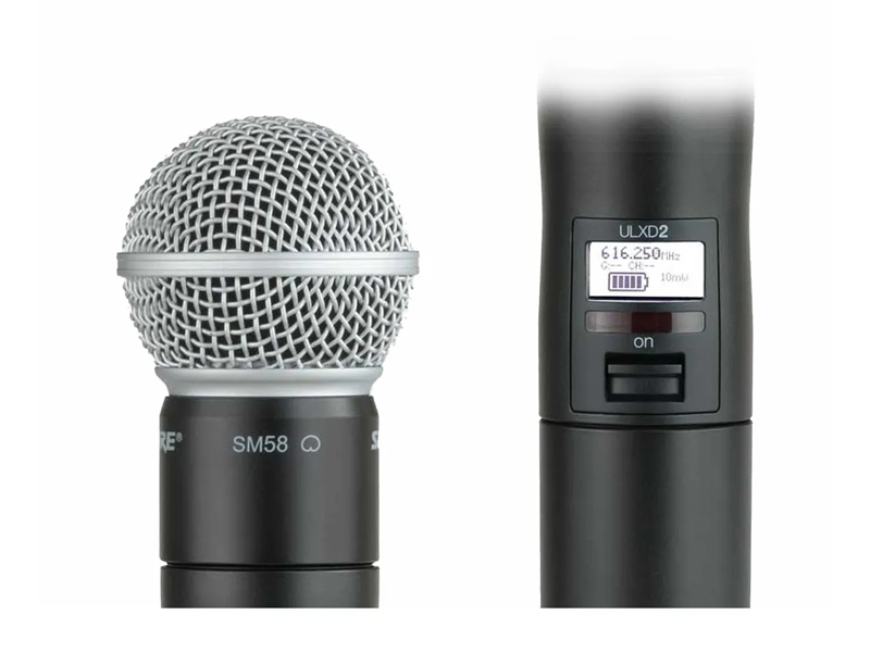 Bộ ph&aacute;t cầm tay với đầu Micro Shure ULXD2/SM58
