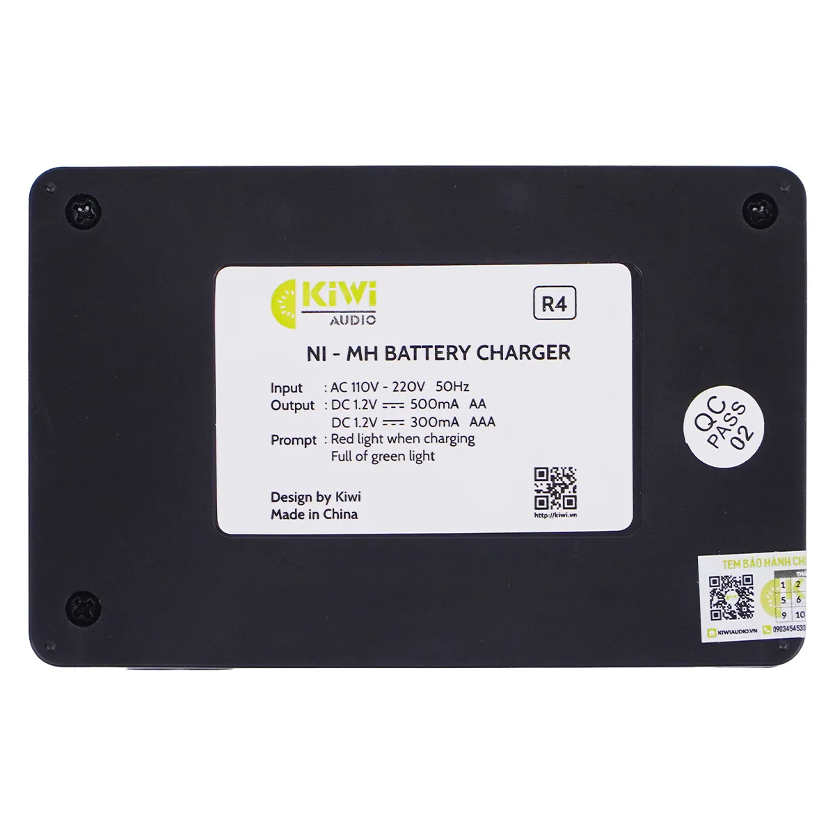 Bộ pin + sạc Kiwi (4 pin)