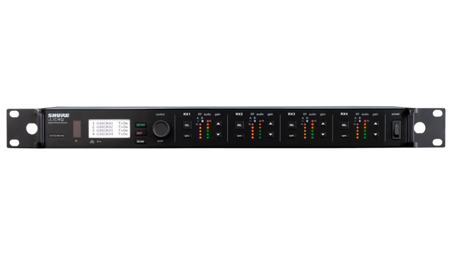Bộ thu kỹ thuật số 4 kênh Shure ULXD4QE