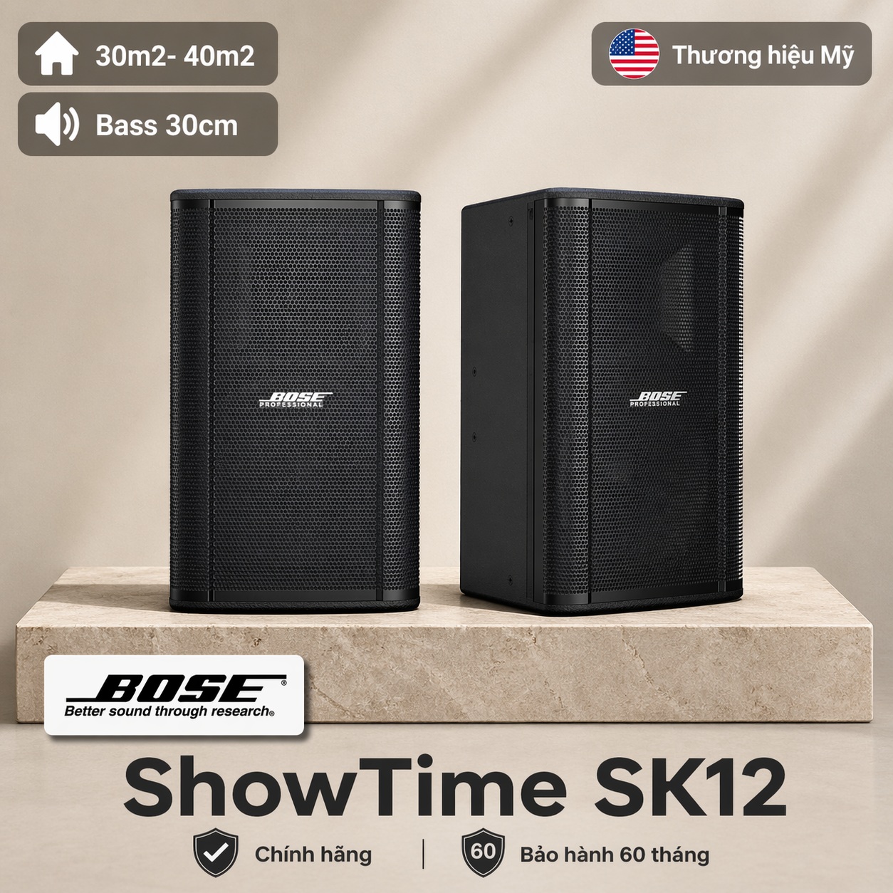 Loa Bose ShowTime SK12 (Bass 30c, 600W, 98 dB)