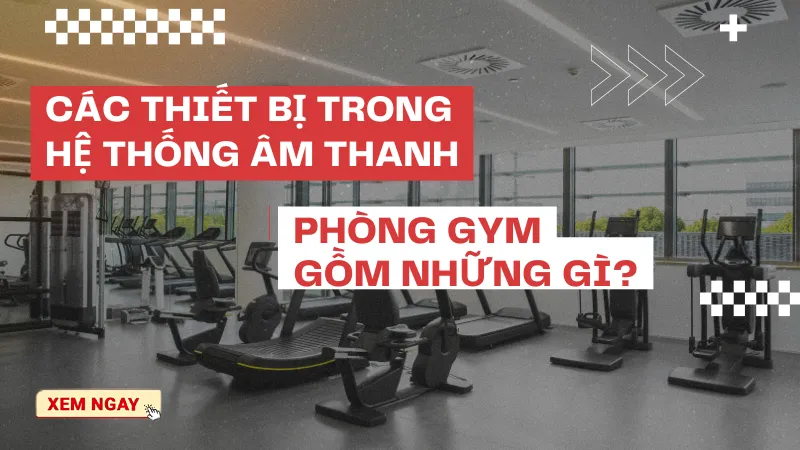 Các Thiết Bị Trong Hệ Thống Âm Thanh Phòng Gym Gồm Những Gì?
