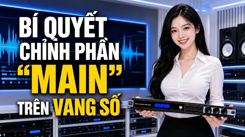 Cách Chỉnh Phần Main Trên Vang Số Chuẩn Kỹ Thuật