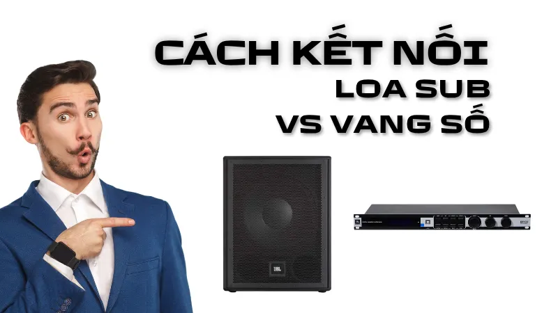  Cách kết nối sub điện với vang số trong 1 nốt nhạc