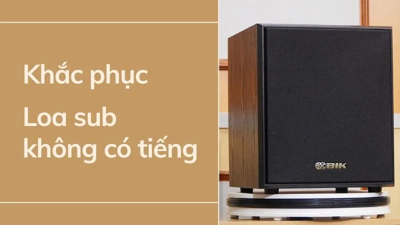 Tuyệt chiêu khắc phục loa sub không có tiếng đơn giản nhất
