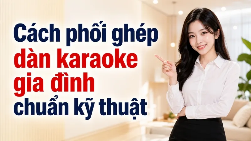 Cách phối ghép dàn karaoke gia đình chuẩn kỹ thuật