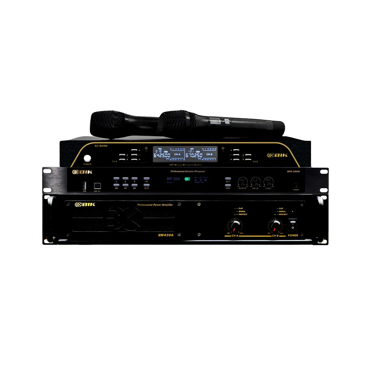 Dàn karaoke gia đình BIK 50 (BIK KSP 5010, BIK VM420A, BIK BPR-5800, BIK BJ-W25AV II, BIK BJ-U200) - Hình 4