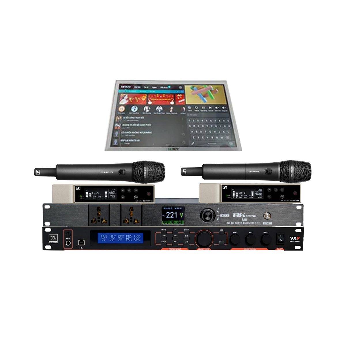 Dàn karaoke siêu cấp villa - biểu diễn chuyên nghiệp 02 (dBTechnologies Ingenia IG1T, IG2T, JBL VX9...) - Hình 3