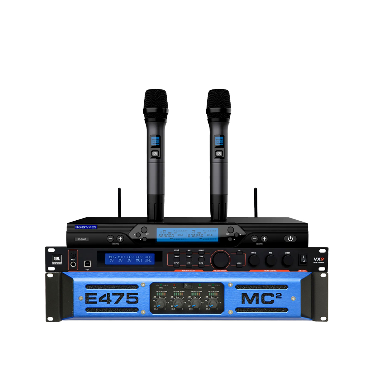 Dàn karaoke cao cấp RCF Acustica 36 (RCF Acustica C 3110-126, MC2 Audio E475, JBL VX9, RCF S 8015II, Baiervires BS9800) - Hình 4