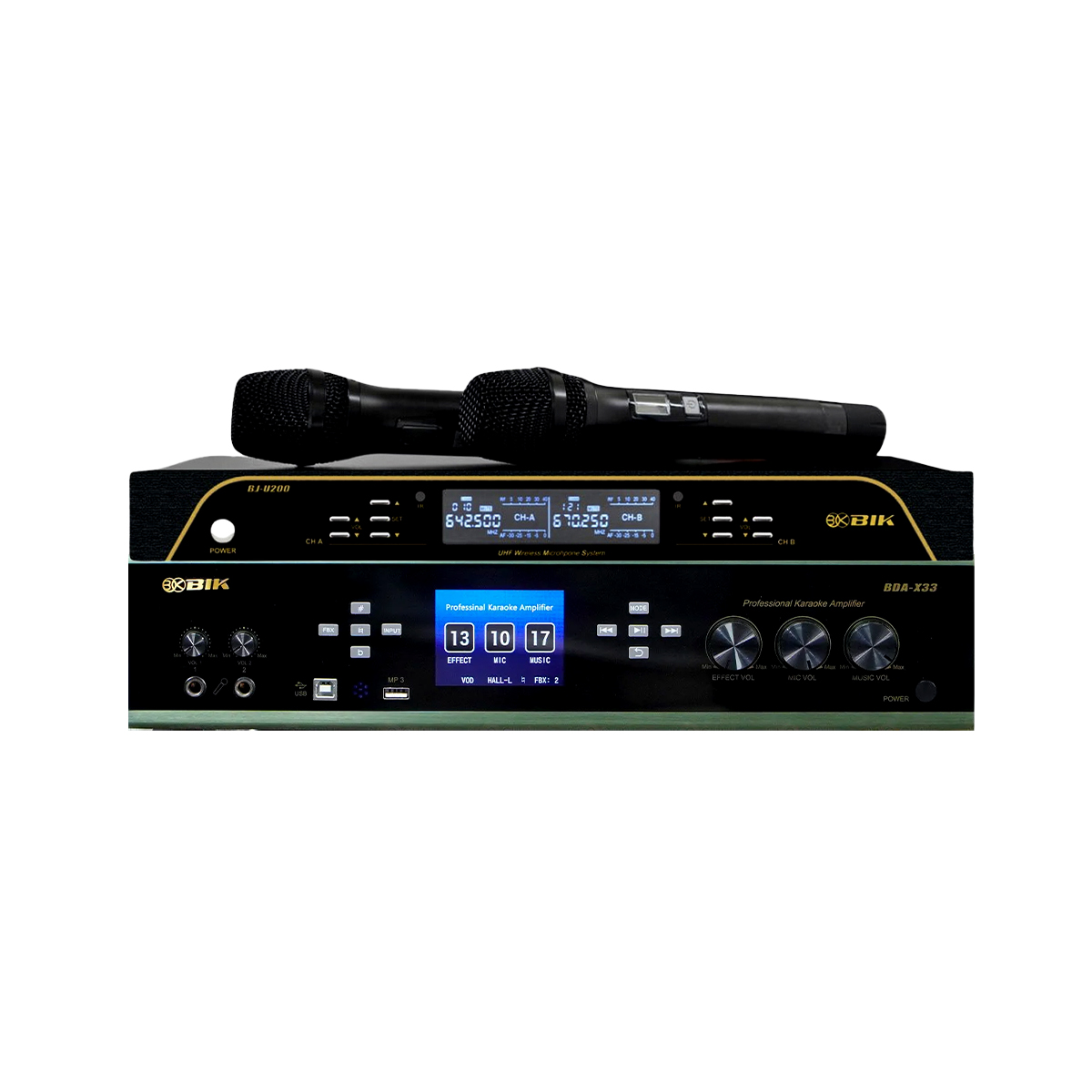 Dàn karaoke gia đình BIK 35 (BIK BSP 410II, BIK BDA-X33, Bksound SW512,BIK BJ-U200) - Hình 4