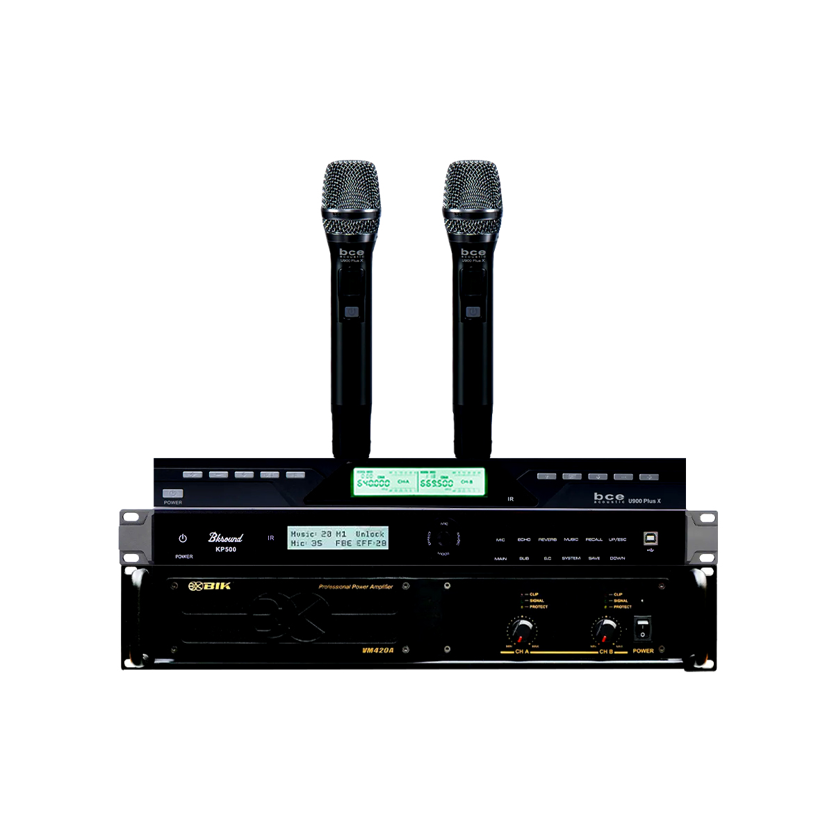 Dàn karaoke gia đình BIK 26 (BIK BJ S886II, VM420A, KP500, BKSound SW 512 C, BCE U900 Plus X) - Hình 4