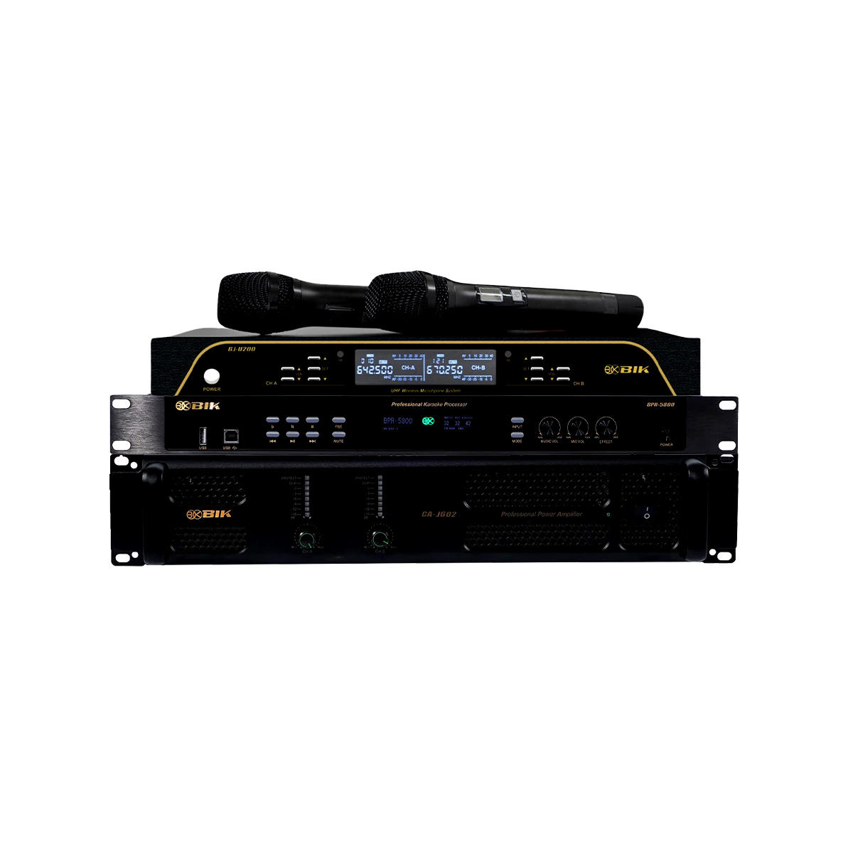 Dàn karaoke gia đình BIK 45 (BIK BSP 412II, BIK CA-J602, BIK BPR-5800, BIK BJ-W25AV II, BIK BJ-U200) - Hình 4