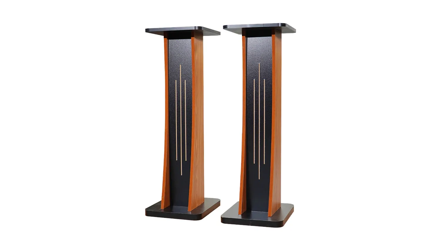 Chân loa gỗ cong 90cm mặt nghiêng