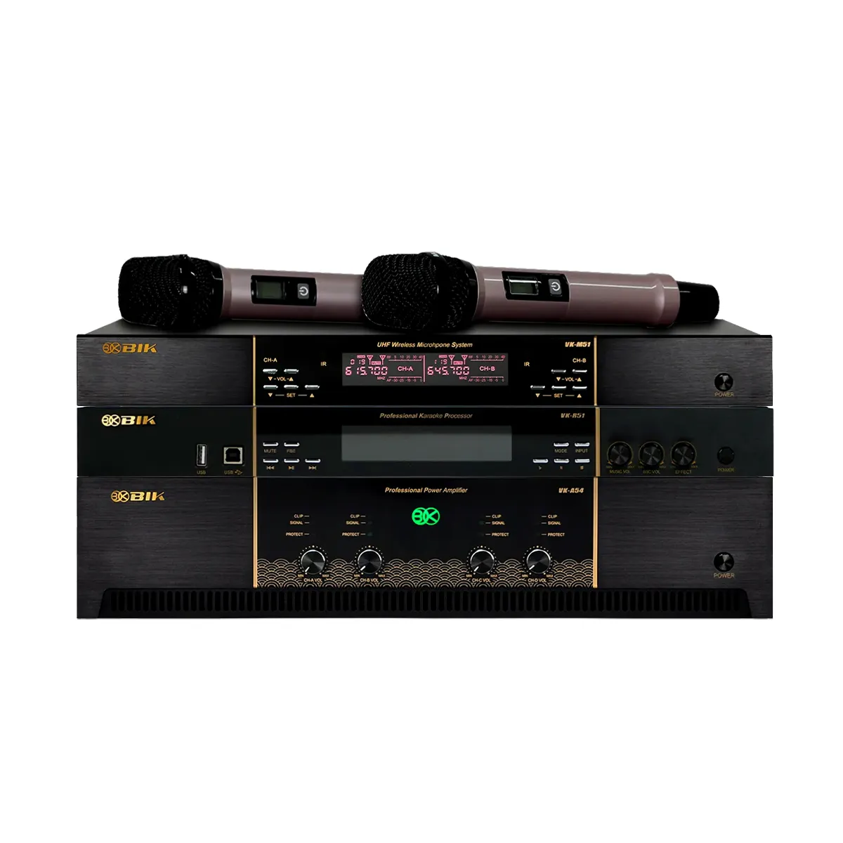 Dàn karaoke gia đình đồng bộ BIK cao cấp 04 (BIK BBK-S310, BIK VK-A54, BIK VK-R51, BIK BBK-W25A, BIK VK-M51) - Hình 4