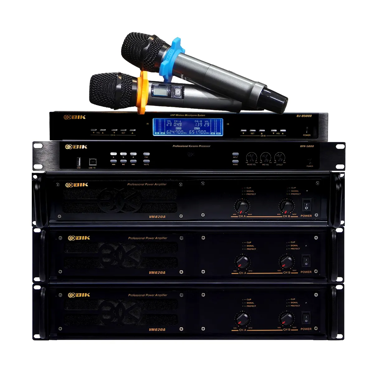 Dàn karaoke kinh doanh BC-23KD (JBL MTS12, BIK VM 620A, BIK VM 820A, BIK BPR-5800, BIK KSP-W181, BIK BJ-U500II) - Hình 4