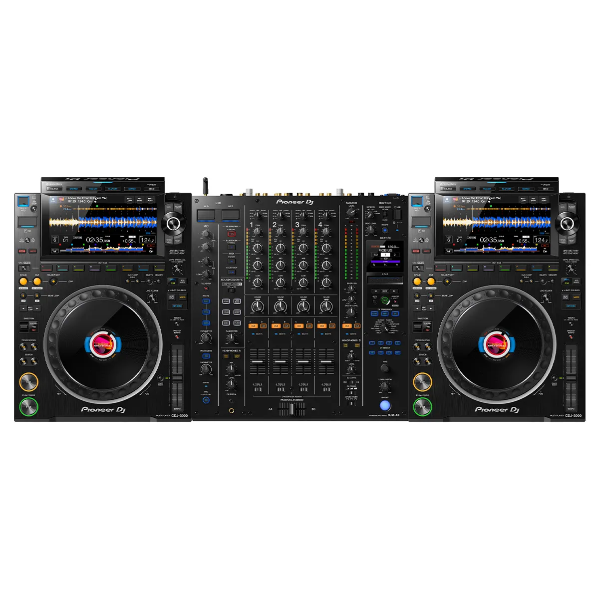 Combo bàn DJ PIONEER CDJ-3000 + PIONEER DJM-A9