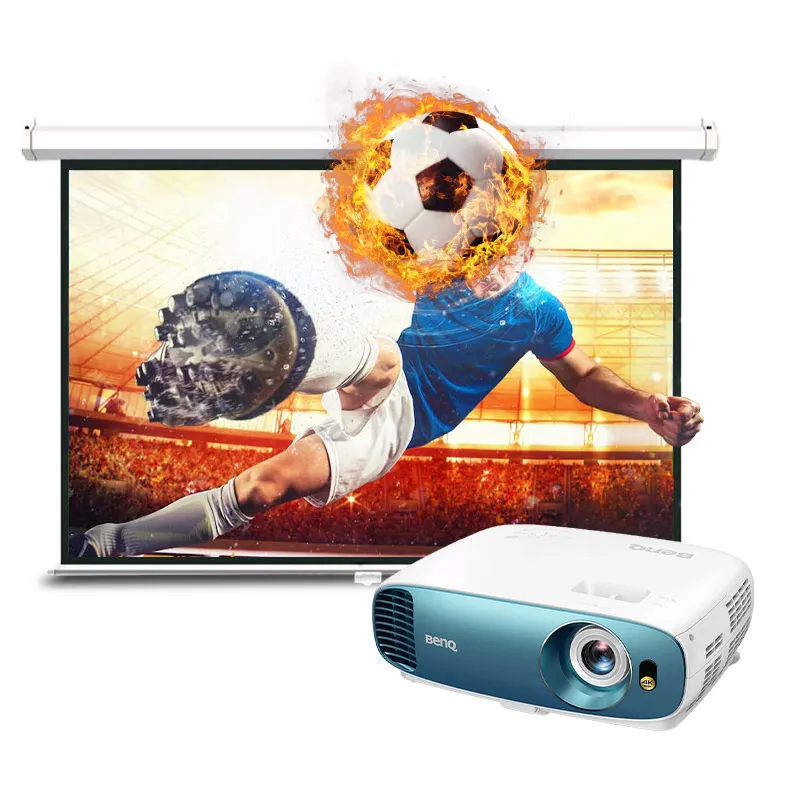Combo Máy chiếu BENQ TK800M + Màn chiếu điện 120 inch