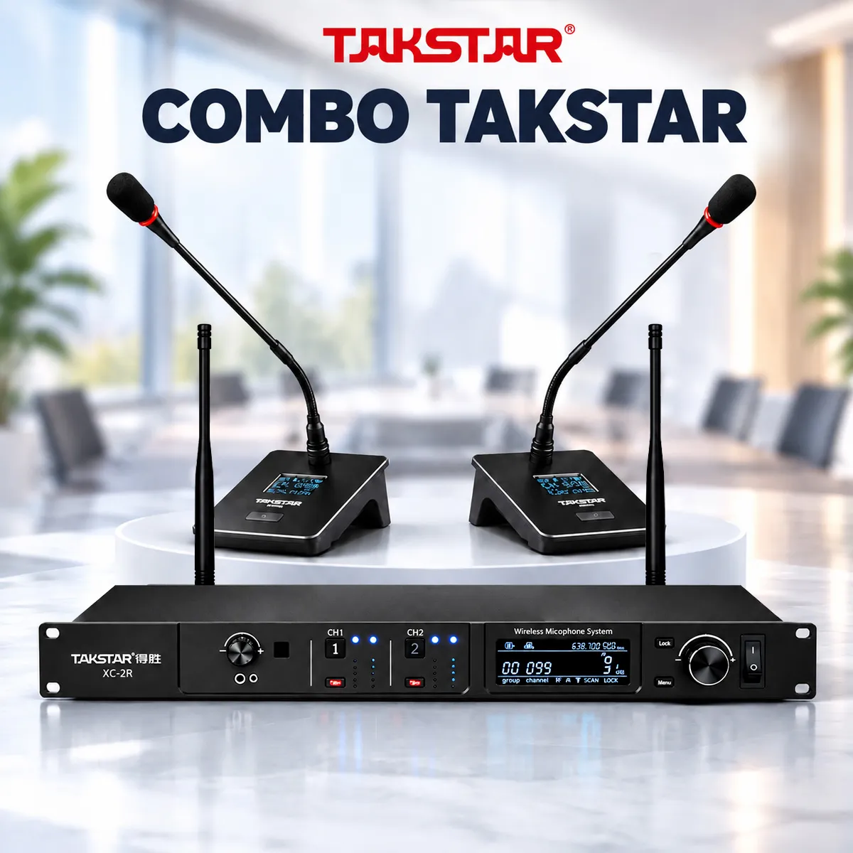 Combo micro cổ ngỗng Tasktar XC-2R + Takstar XC-45 + Takstar TC-TH